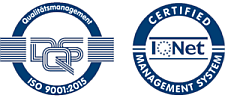 Logos der ISO9001:2015 Zertifizierung