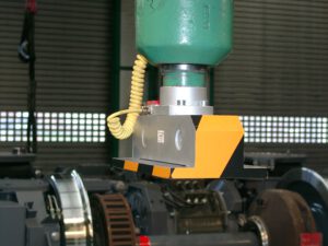 Anwendungsbeispiel Kraftaufnehmer - verwendet zur Kraftmessung in Drehgestellprüfständen